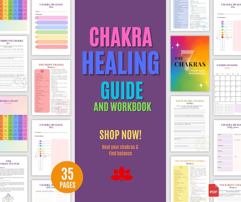Chakra Healing Guide & Workbook - Energy Healing, Reiki Healing ...