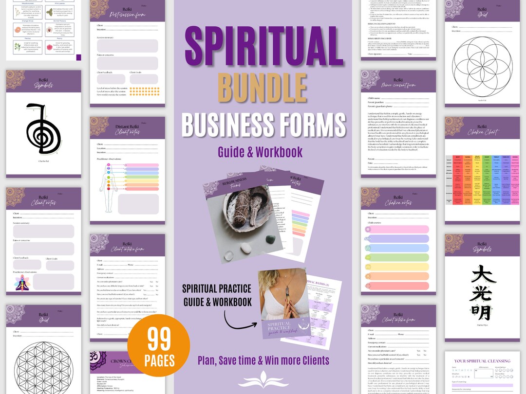 Chakra Clientform Reiki Business Forms Bundle: Client Intake, Chakra Guide (PDF) - Etsy UK