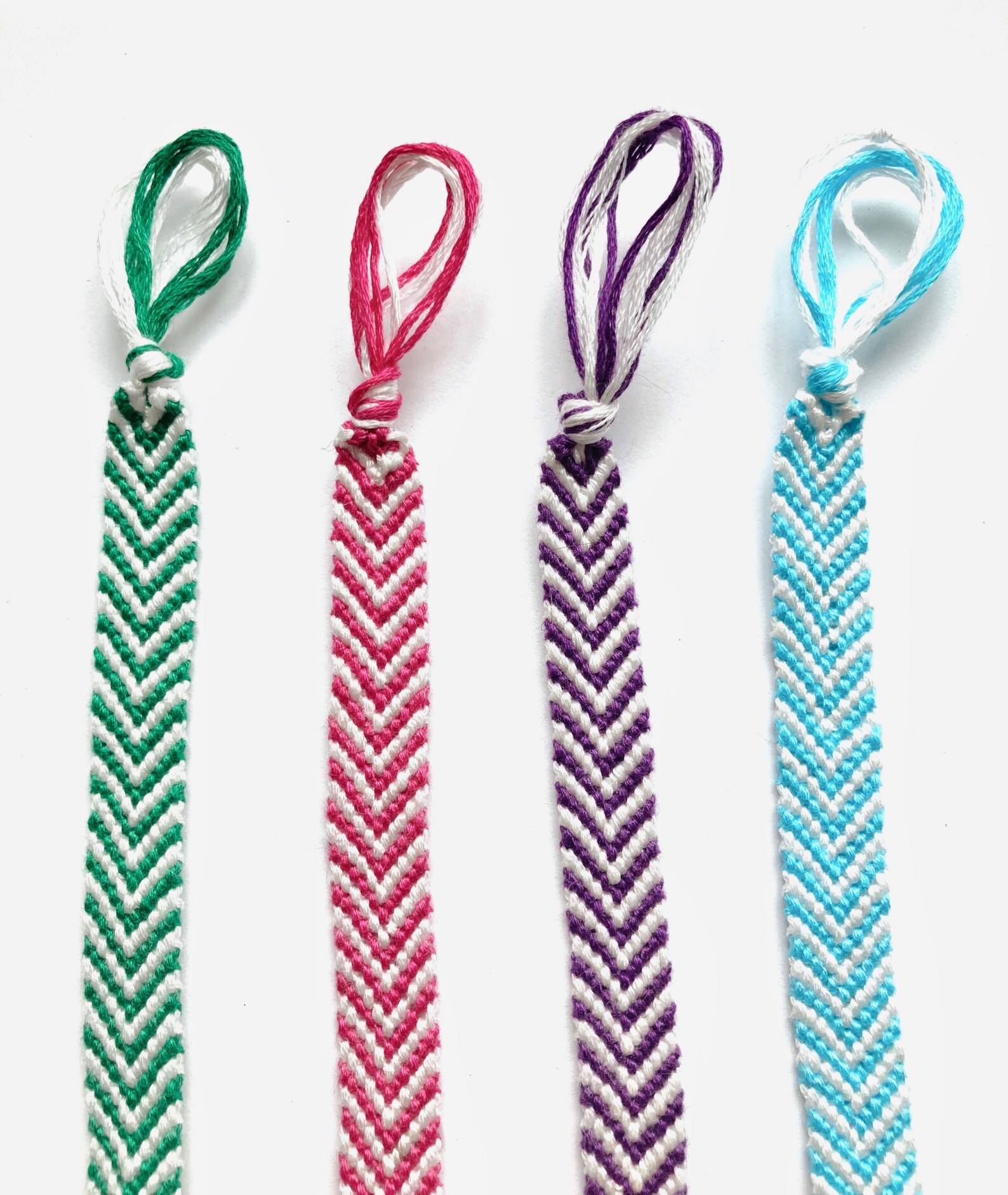 Striped String Bracelet Custom Colors String Bracelet Etsy