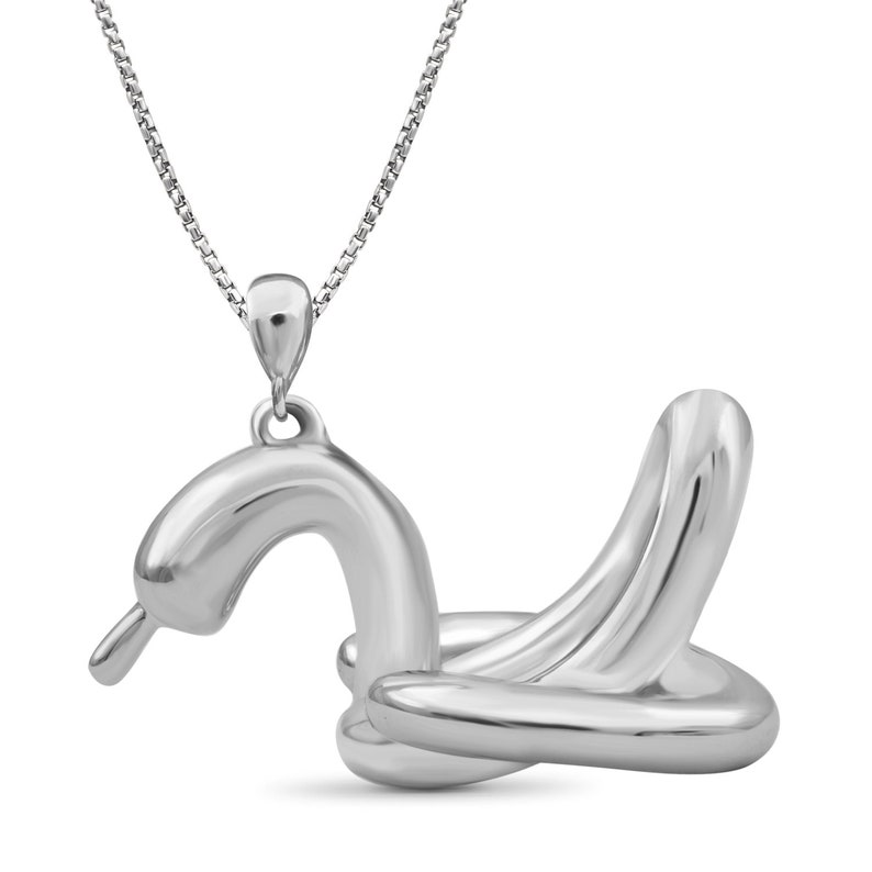 Jewelexcess Sterling Silver Duck Metal Pendant Rosegold over Silver; YellowGold over Silver