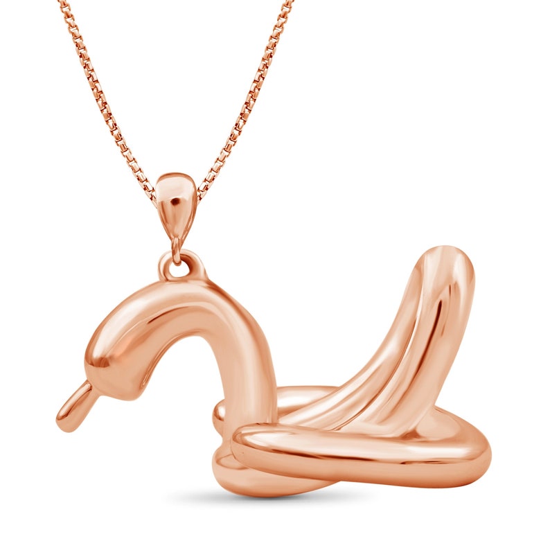 Jewelexcess Sterling Silver Duck Metal Pendant Rosegold over Silver; YellowGold over Silver