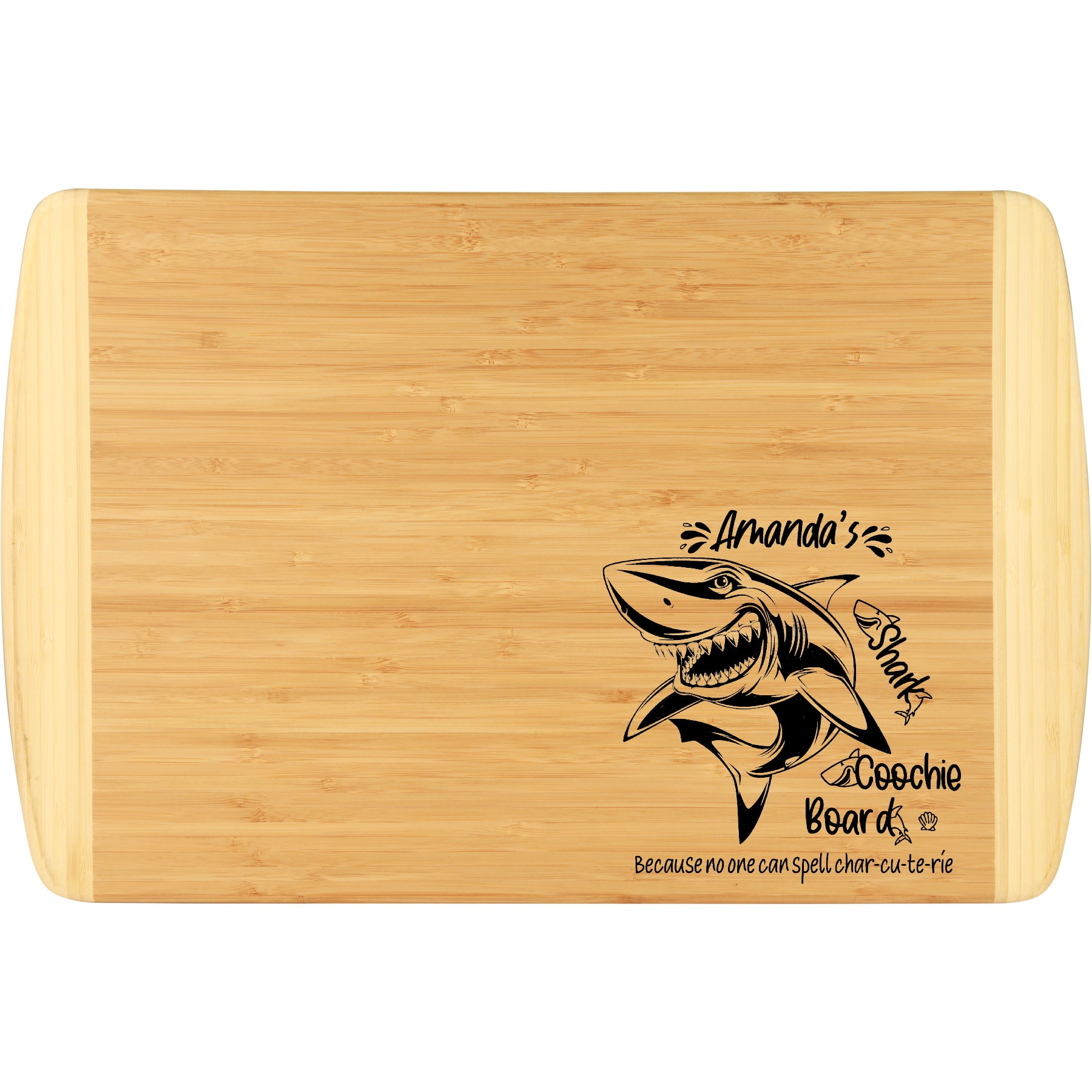 Shark Cuterie Board, Shark Coochie Board, Personalized Cutting Board