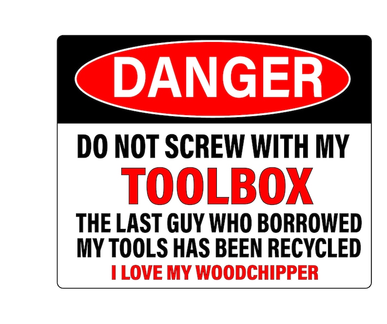 Danger Sticker Pack of 25 Stickers, Choose Your Danger Stickers, Own