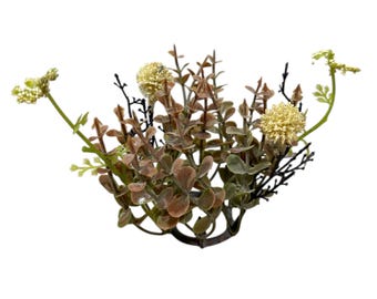 Floral Cream Cluster 1.5" Candle Ring – Primitive Farmhouse Decor