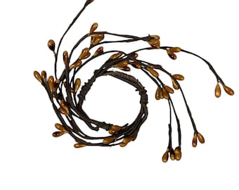 Brown Pip Berry 2" Candle Ring – Primitive Farmhouse Decor