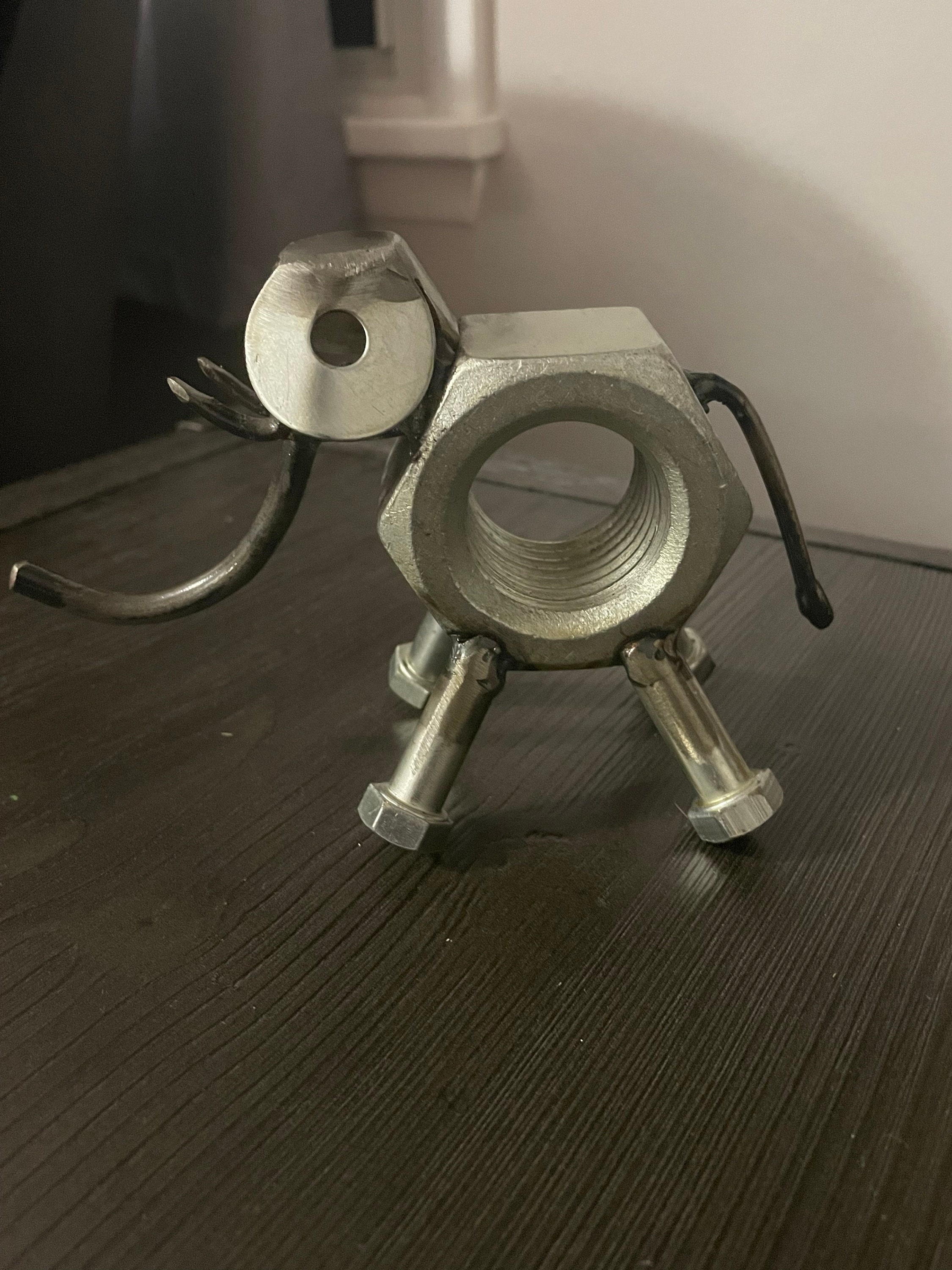 Metal Elephant Animal Art Nut and Bolt Elephant Etsy