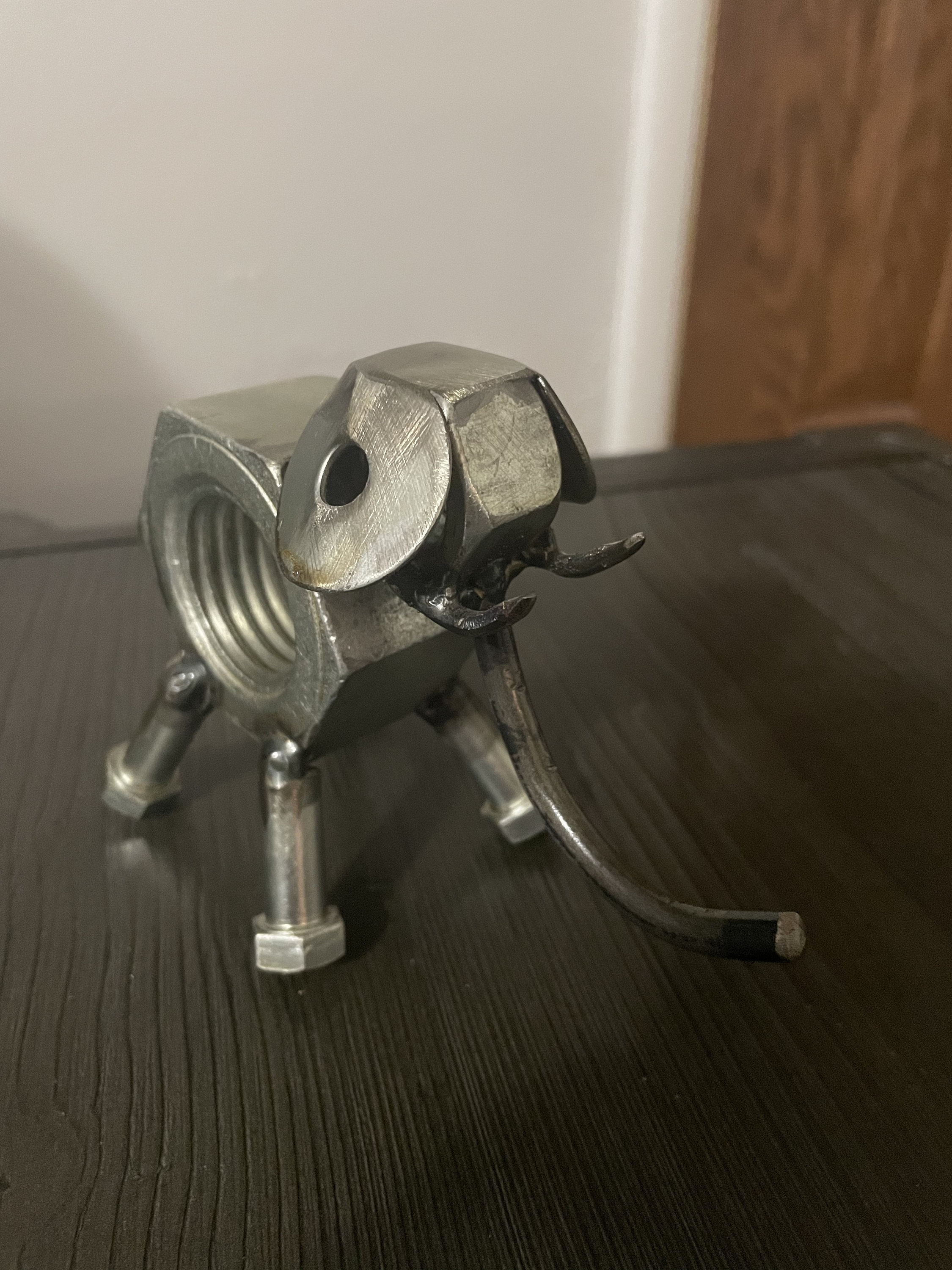 Metal Elephant Animal Art Nut and Bolt Elephant Etsy