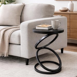 Metal Side Table: Geometric Metal Plant Stand, Modern Accent Table, Steel Stool Chair, Minimalist Sculpture Stand, Contemporary Indoor Decor