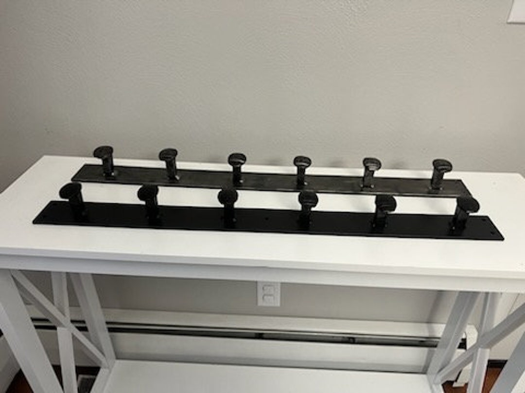 Hat Coat Clothing Rack - Universal Rack, Industrial Rustic Rack Hooks ...