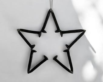 Metal Star Railroad Spike Star - Rustic Home Decor, Gift Idea, Modern Rustic Home Decor, Industrial Home Decor, Farmhouse Rustic