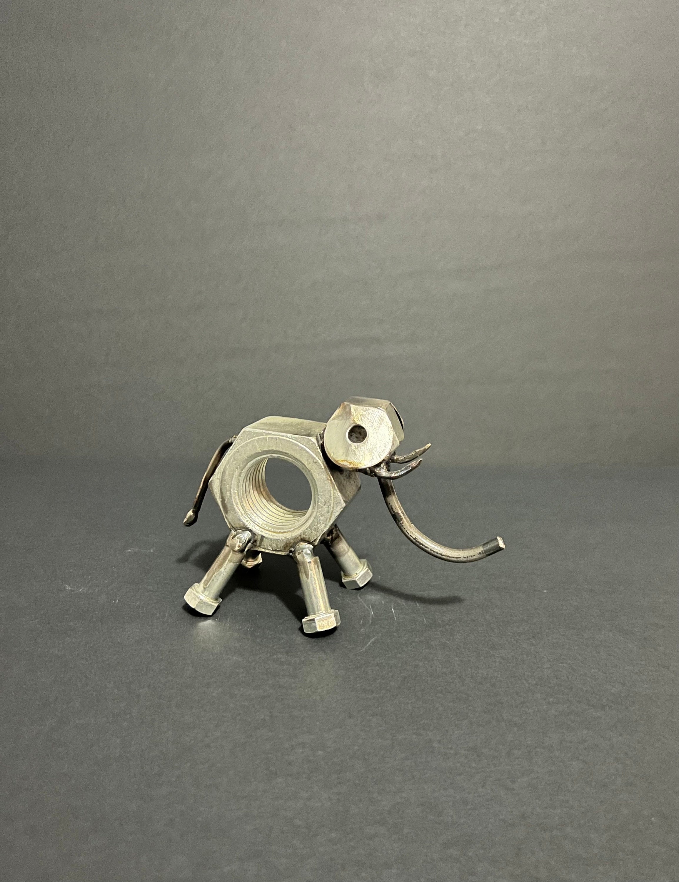 Metal Elephant Animal Art Nut and Bolt Elephant Etsy