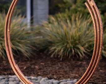 Large Abstract Metal Sculpture – Mid Century Modern Decor – Handmade Bronze Steel Art – Modern Industrial Statement Piece