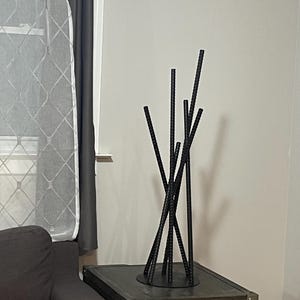 Steel Sculpture, Modern Abstract Sculpture, Home Accent Decor, Unique Metal Sculpture, Focal Point Tabletop or Floor Art, Abstact statue