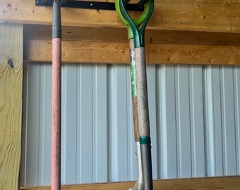 Tool Holder, Garden Tool,Rake,Shovel Storage Rack, Shed/Garage Organizer, Multi-Purpose Rack, Wall Organizer, Gift Idea, Heavy Tool Hanger