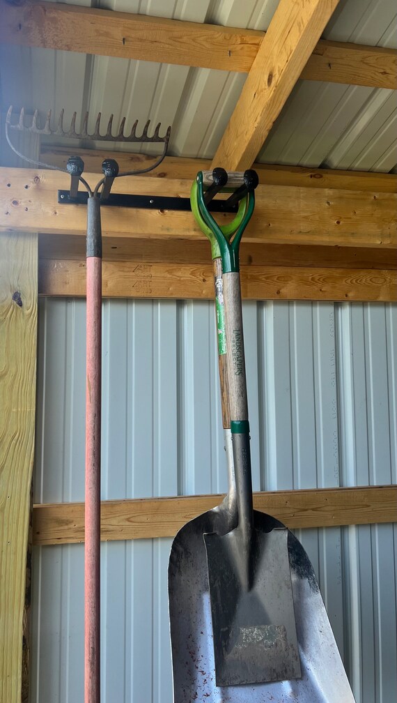 Garage rake and shovel organizer hotsell