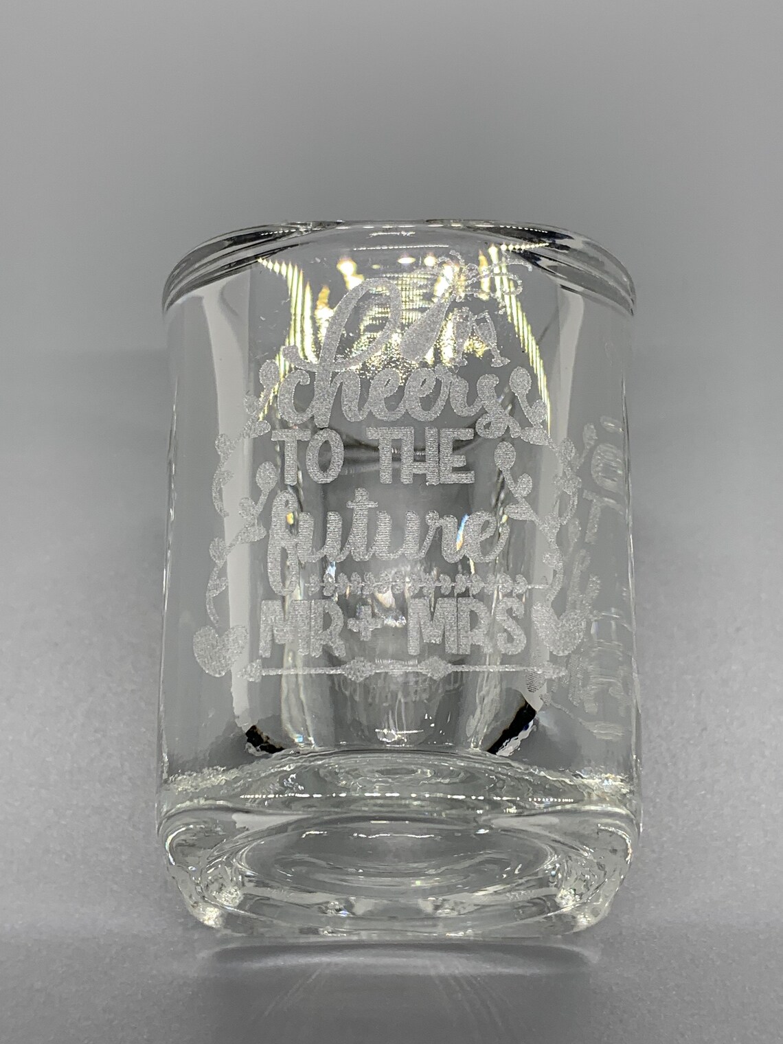 Custom Laser Engraved Square Shot Glass Groomsmen Usher Etsy