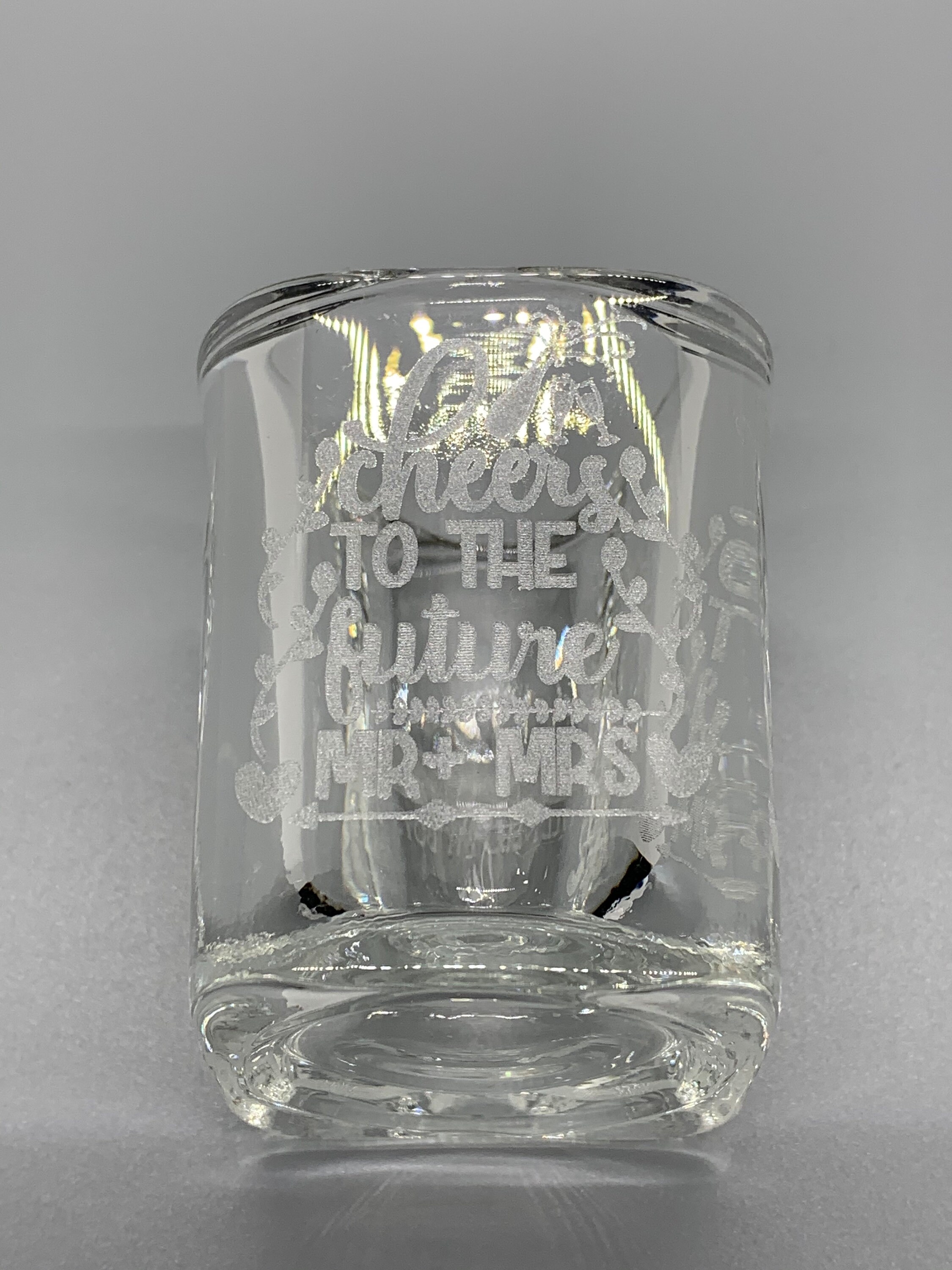 Custom Laser Engraved Square Shot Glass Groomsmen Usher Etsy