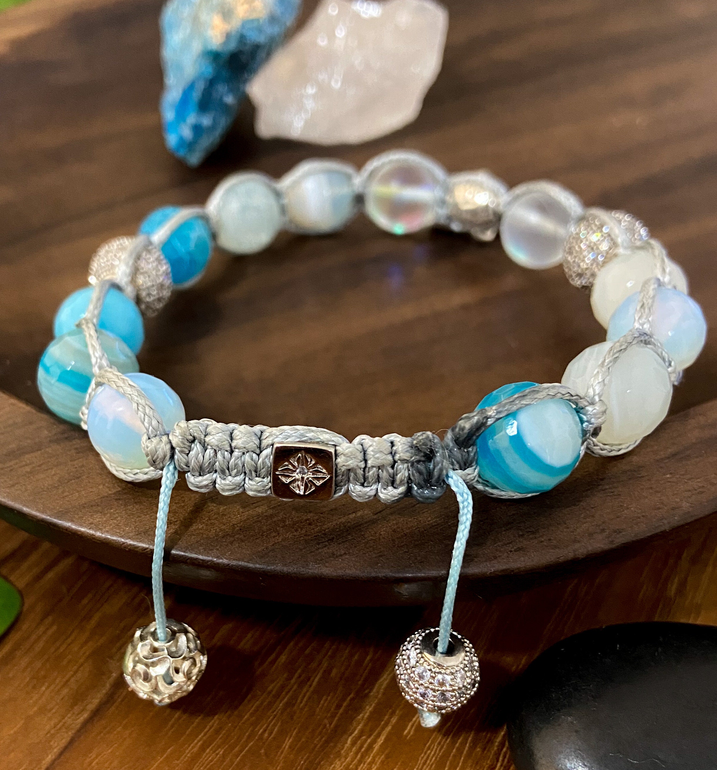 2 Shamballa Bracelets Handmade Shamballa Bead Bracelet Etsy