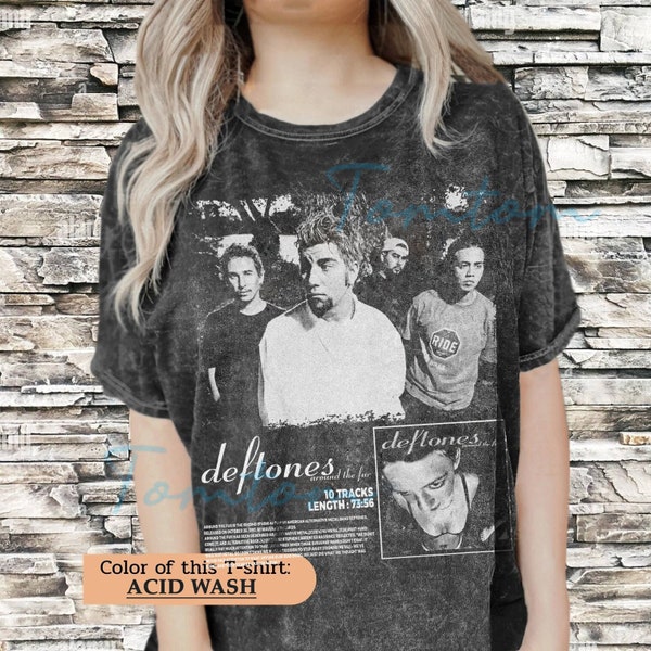 Deftones Vintage Wash Oversized Shirt