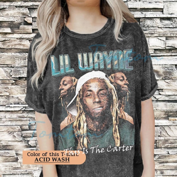 Vintage Lil Wayne Camisa de gran tamaño / Camisa de rapero / Camiseta gráfica Lil Wayne / Camiseta Lil Wayne de gran tamaño lavado