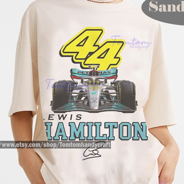 Lewis Hamilton Shirt - Formula 1 Racing Team Mercedes 90s Vintage x Bootleg Style Rap Tee, Gifts for Him and Her, LW01