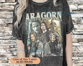 Vintage Style Aragorn Shirt, Vintage 90s Grapic Tee, Gift For Fan Shirt, Unisex Aragorn shirt, Aragorn Wash Oversized Shirt