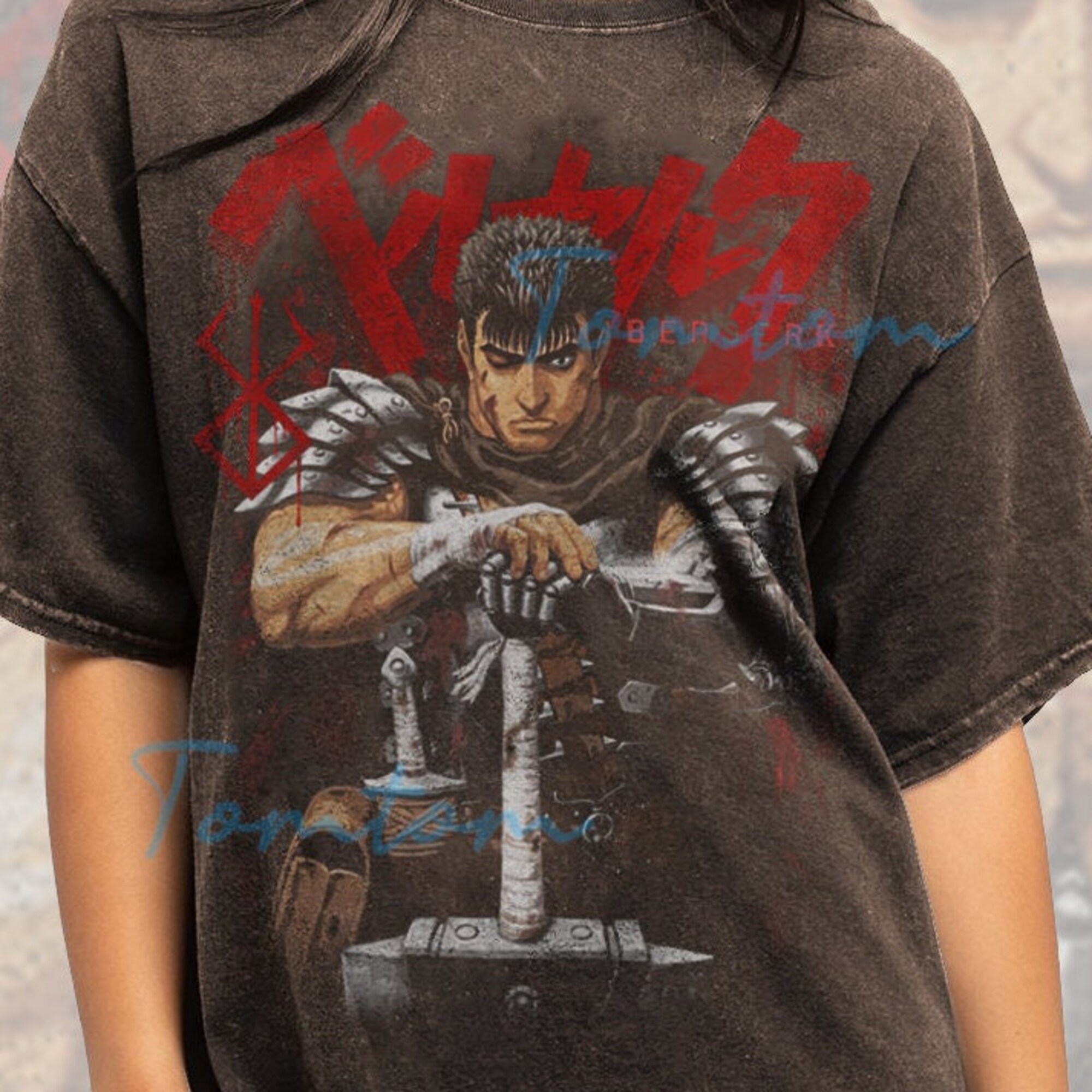 Discover Berserk Tshirt | Berserk Shirt | Anime | Graphic Tee | Manga Shirt | Vintage Style Special Wash Shirt | TAS35