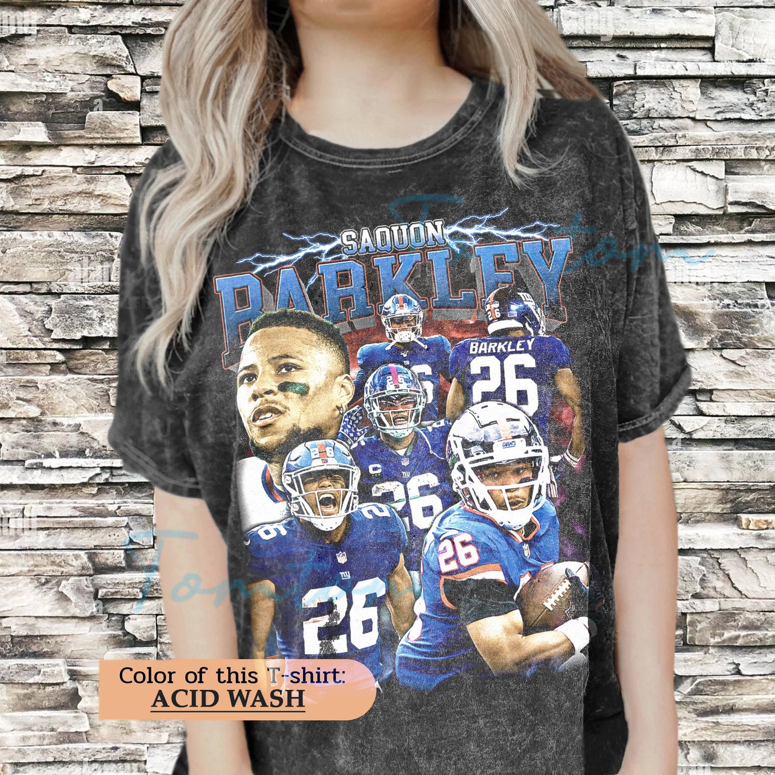 Discover Saquon Barkley Acid Wash Shirt