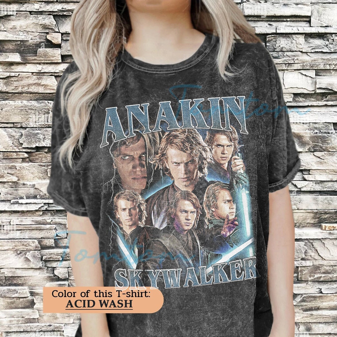 Anakin Skywalker Acid Wash Oversized Shirt  Anakin Skywalker - Etsy Australia