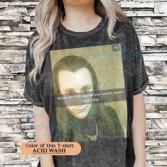 Funny Aro Snapchat Twilight Wash Shirt Film Series Shirt Edward