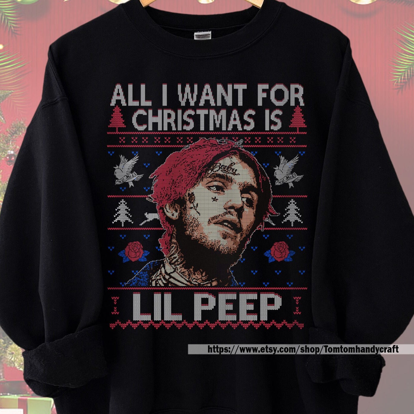 Lil peep christmas sweater sales
