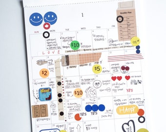 2026 Minimalist Wall Calendar: Simple Daily Planner (8.5x11 inches)