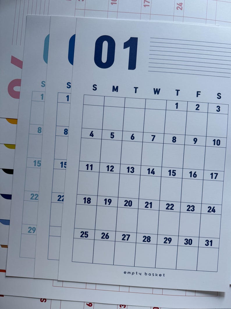 11x17 Giant Colourful 2027 Monthly Planner: 80lb Paper image 9
