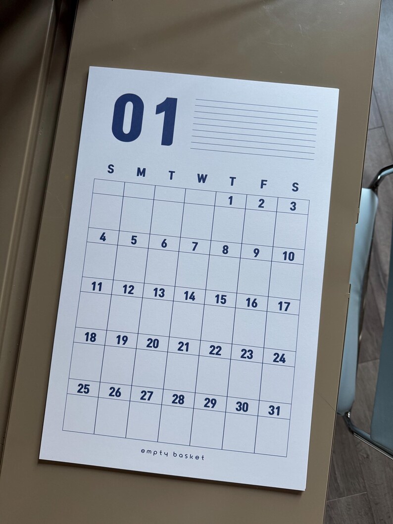11x17 Giant Colourful 2027 Monthly Planner: 80lb Paper image 1