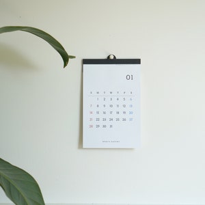 2024 Handmade simple calendar, 2024 calendar, 2024 Simple calendar, Wall hanging calendar, Office calendar, Hanging calendar