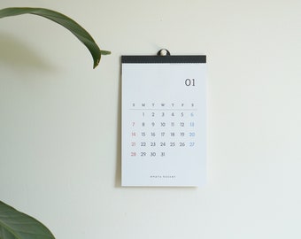 2024 Handmade simple calendar, 2024 calendar, 2024 Simple calendar, Wall hanging calendar, Office calendar, Hanging calendar