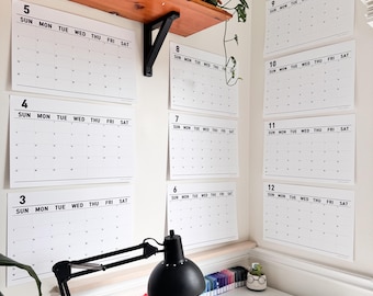 2027 Large Monthly Wall Calendar: Simple 17x11 inch Planner