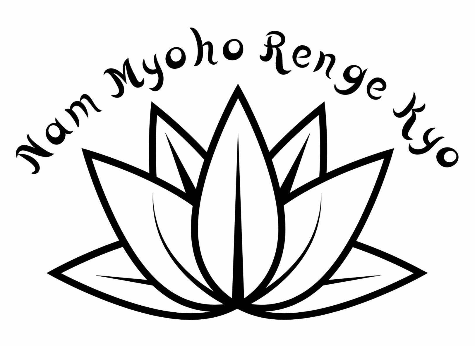 Nam Myoho Renge Kyo Lotus Flower Vinyl Decal. SGI Buddhist - Etsy New Zealand