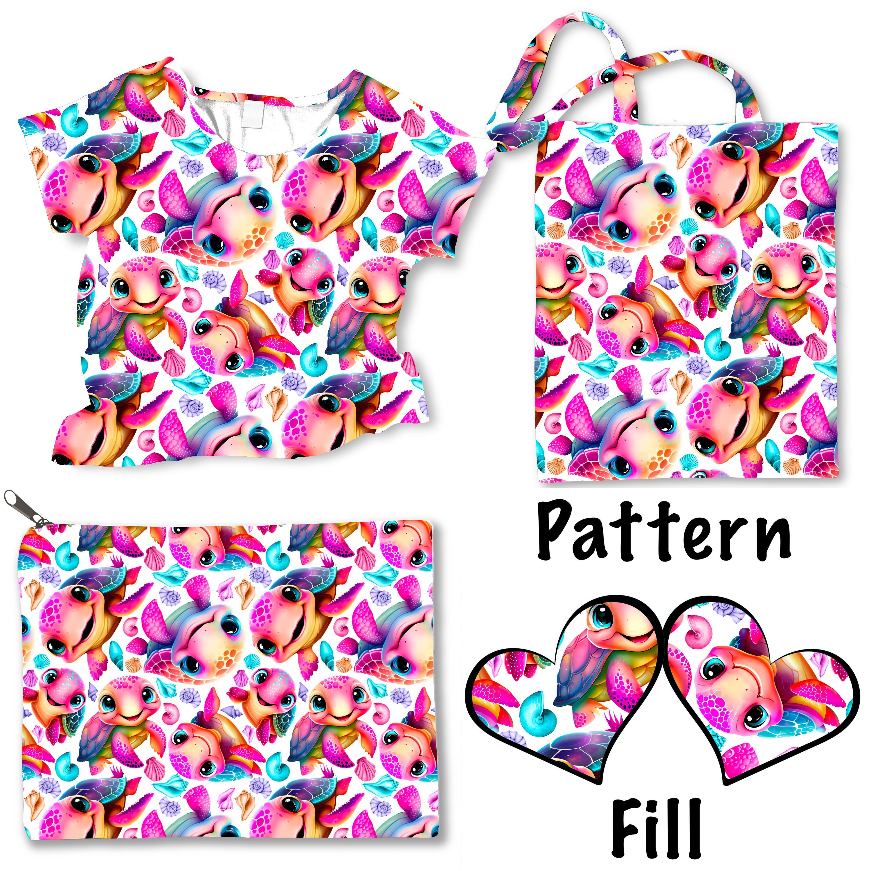 Turtleson Pink Pattern Seamless Digital Pattern Png Paper Pink Water Swimming Sea Turtle ...