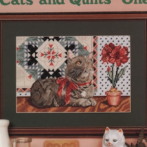 Cats & Quilts - One Cross stitch Pattern Book