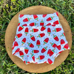 Watermelon Popsicle Bummies, Summer Bummies, Bummys, July Fourth Bummies, Bloomers, Bummies and Bow set | FREE SHIPPING!!!