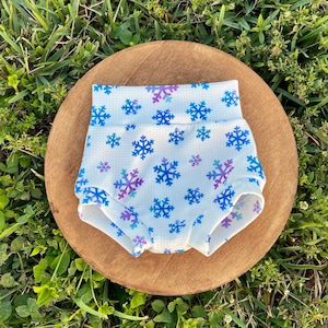 Blue and Purple Snowflake Bummies and Bow set | FREE SHIPPING!!!