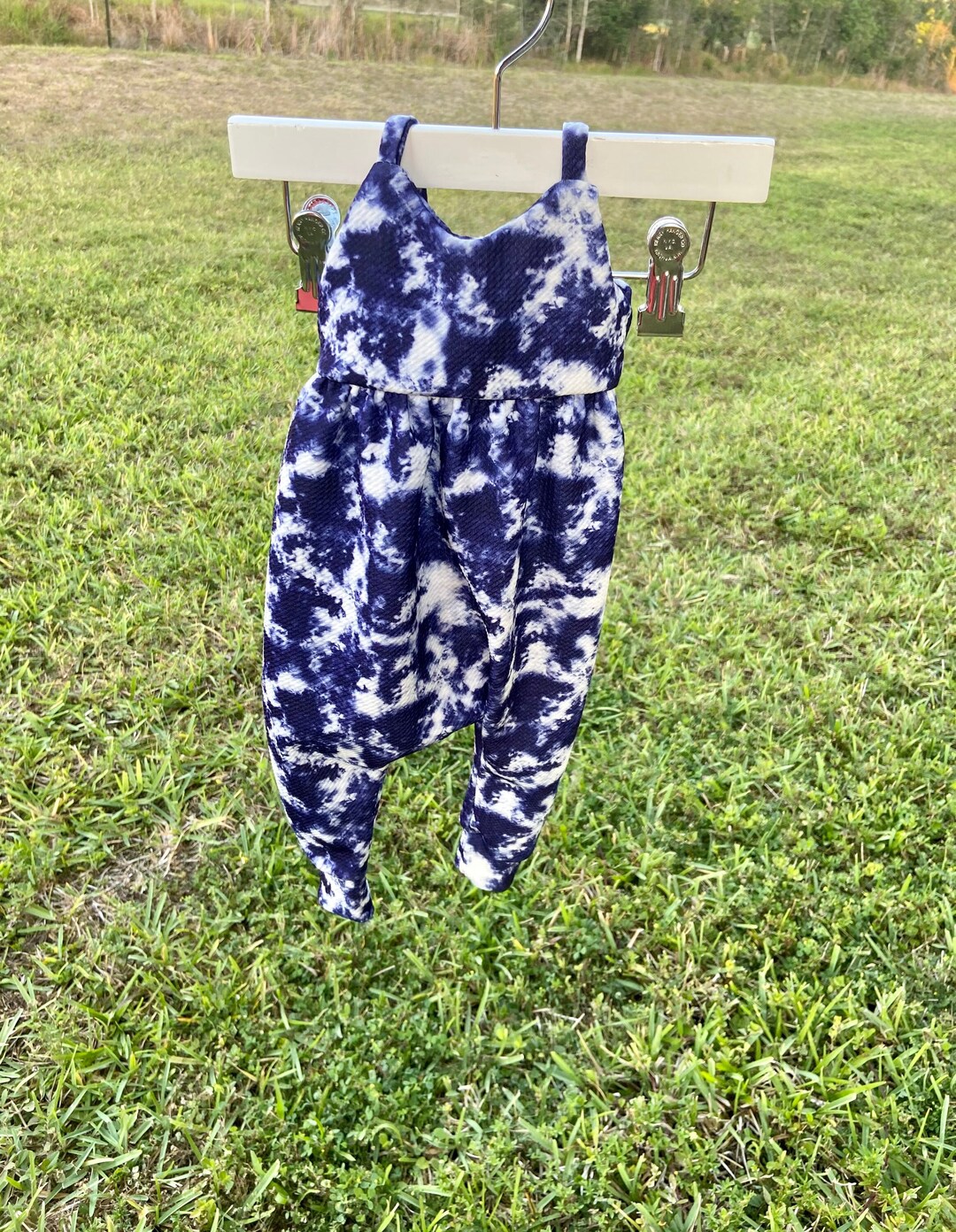 ONLY One Left Size: Newborn Tie Dye Romper, Navy Romper, Baby Romper ...