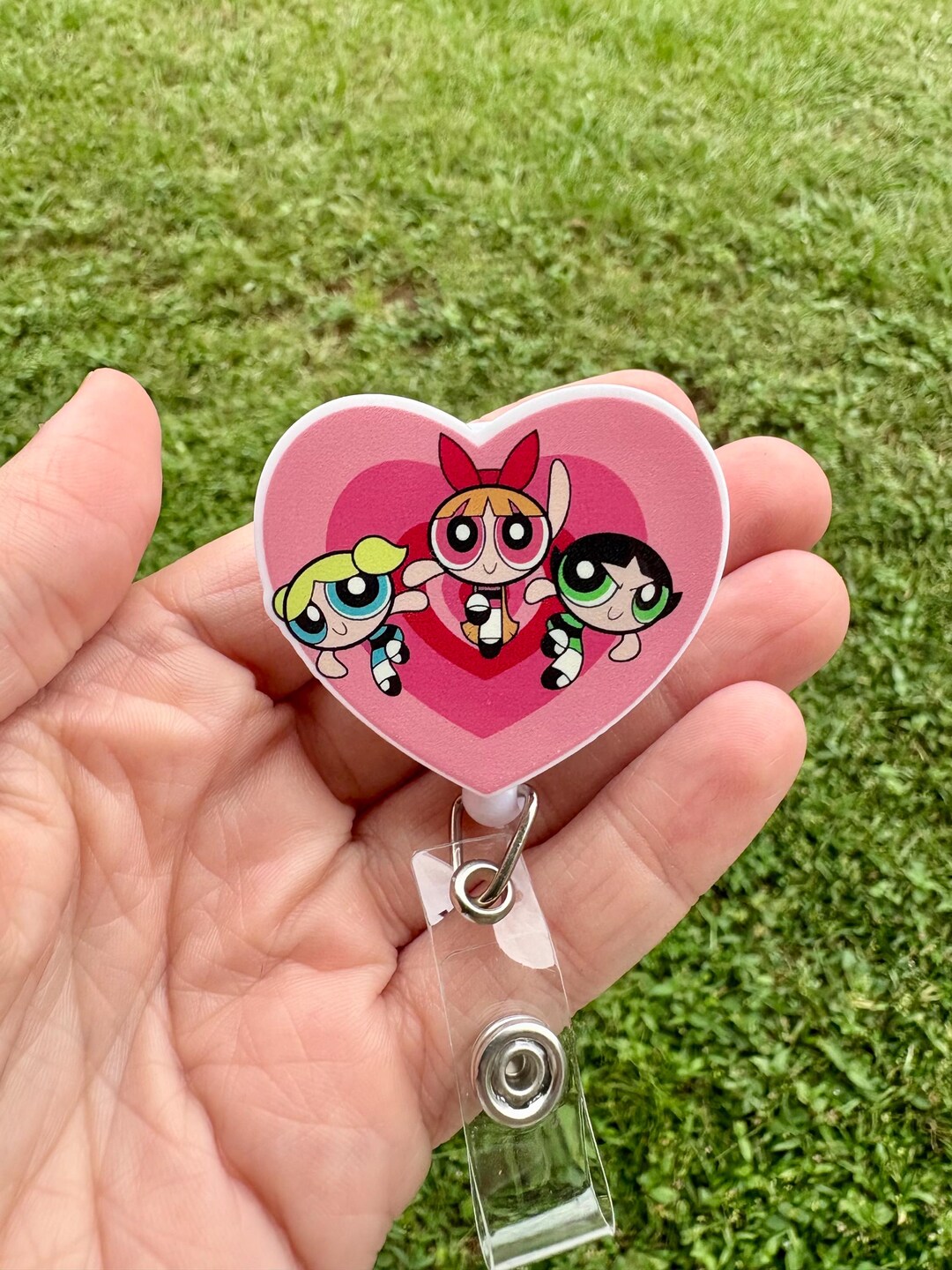 Girl Power Badge Reel: Nurse, Teacher ID Clip - Etsy