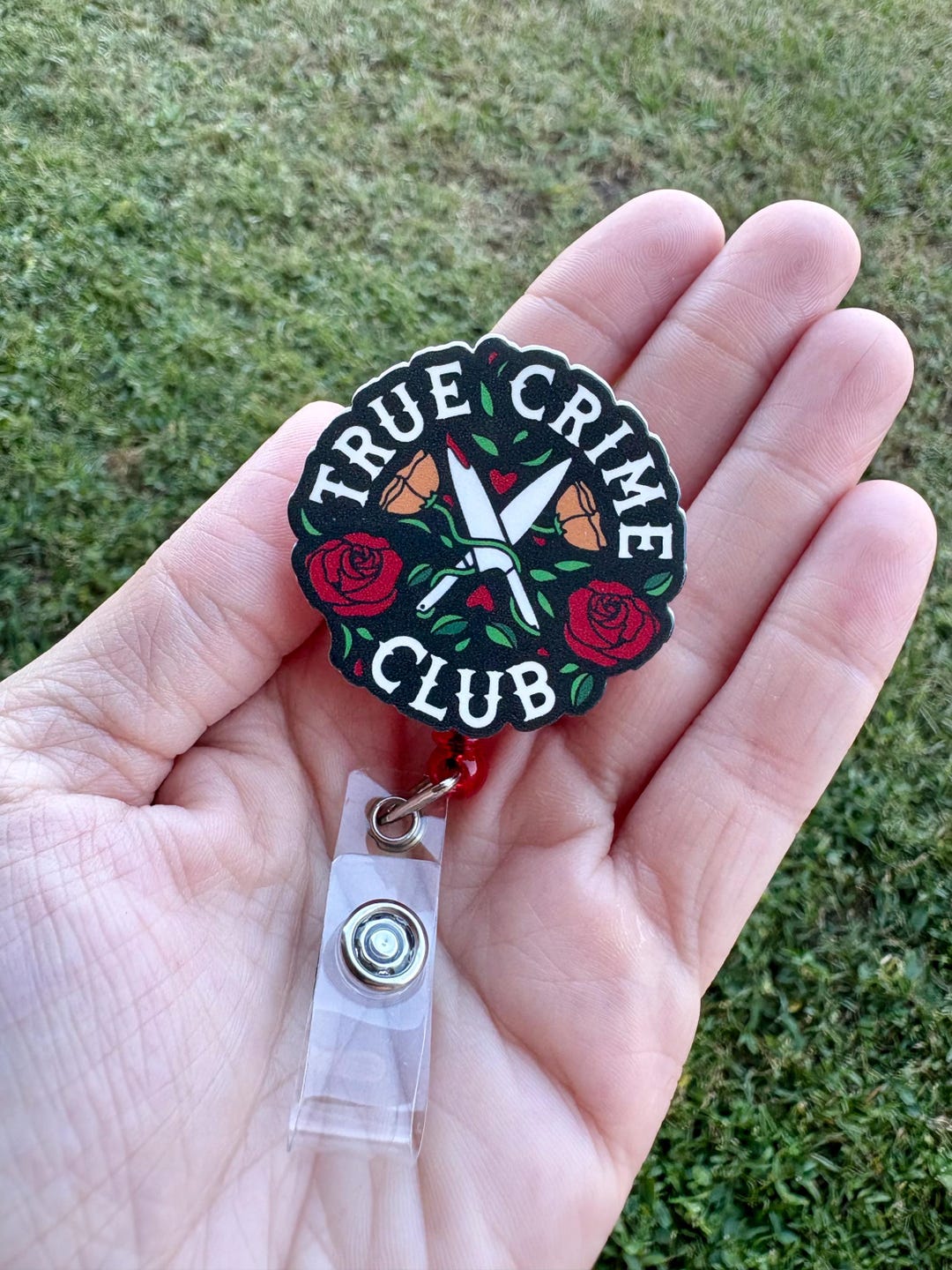 True Color Badges True Crime Club Badge Clip: Nurse, Educator, Office - Etsy