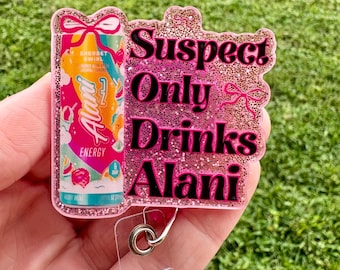 Energy Drinks Badge Reel: Teacher, Nurse, Medical ID Holder