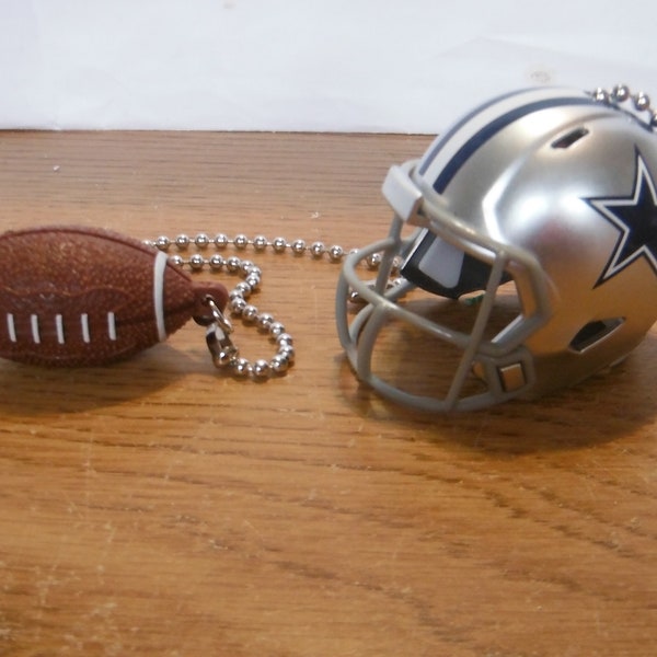 Dallas Cowboys Football Helmet and Football Ceiling Fan Pull Chain Set