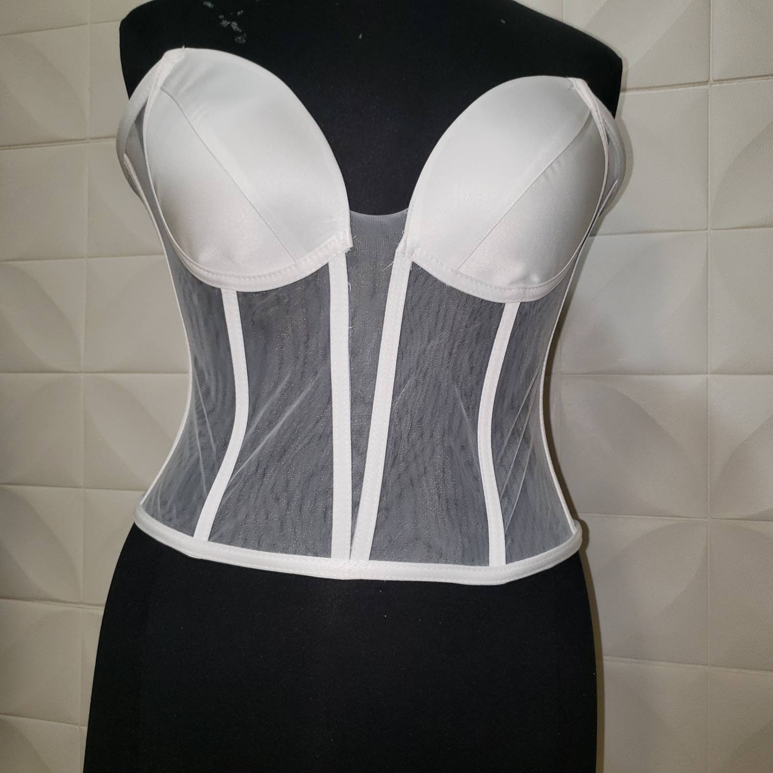 bridal bustier corset