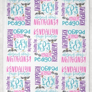 Personalized Wizard Blanket - Custom Wizard Baby Name Blanket - Personalized Name Blanket