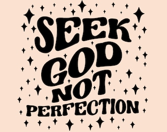 Seek God Christian PNG, Boho Sublimation Designs (Digital Download)